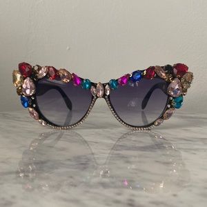 Jeweled Cat Eye Sunglasses